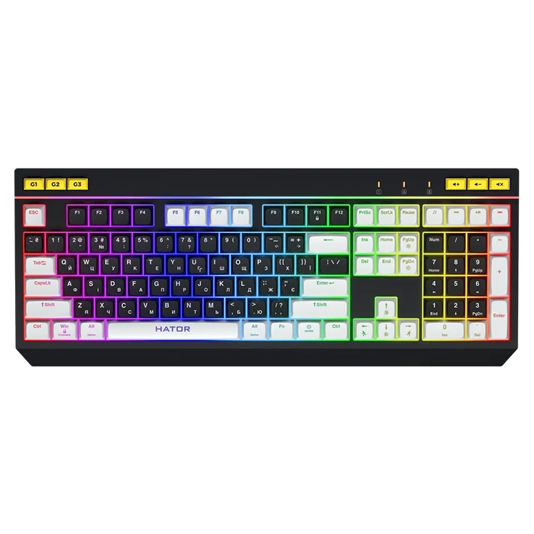 Tastatură HATOR Icefall, Cu fir, Negru