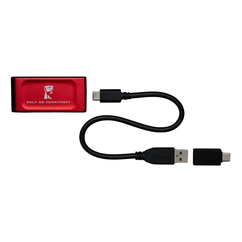 Внешний портативный SSD накопитель Kingston XS1000 BoC, 1 ТБ, Red 3