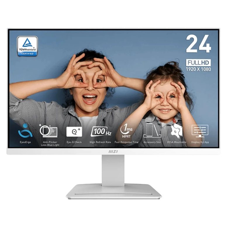 Monitor 23.8" MSI Pro MP2412W, VA 1920x1080 FHD, Черный