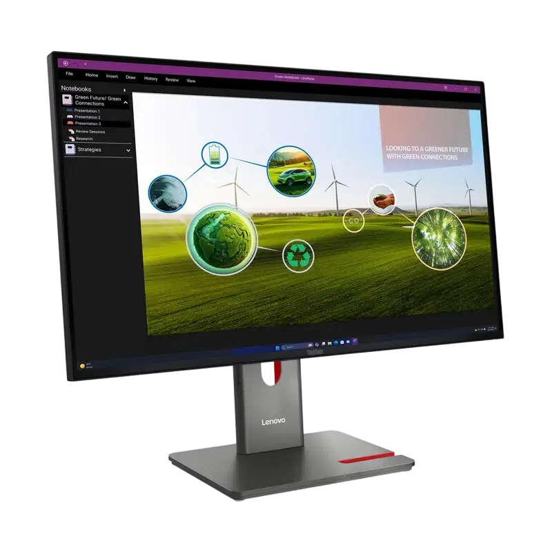 Монитор 27" Lenovo P27q-40, IPS 2560x1440 WQHD, Eclipse Black 3