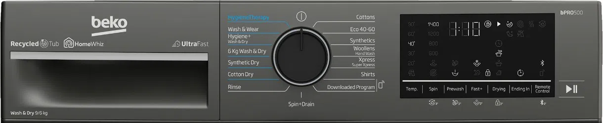 Стиральная машина Beko B5DFT59442M, 9 кг, Серый 4