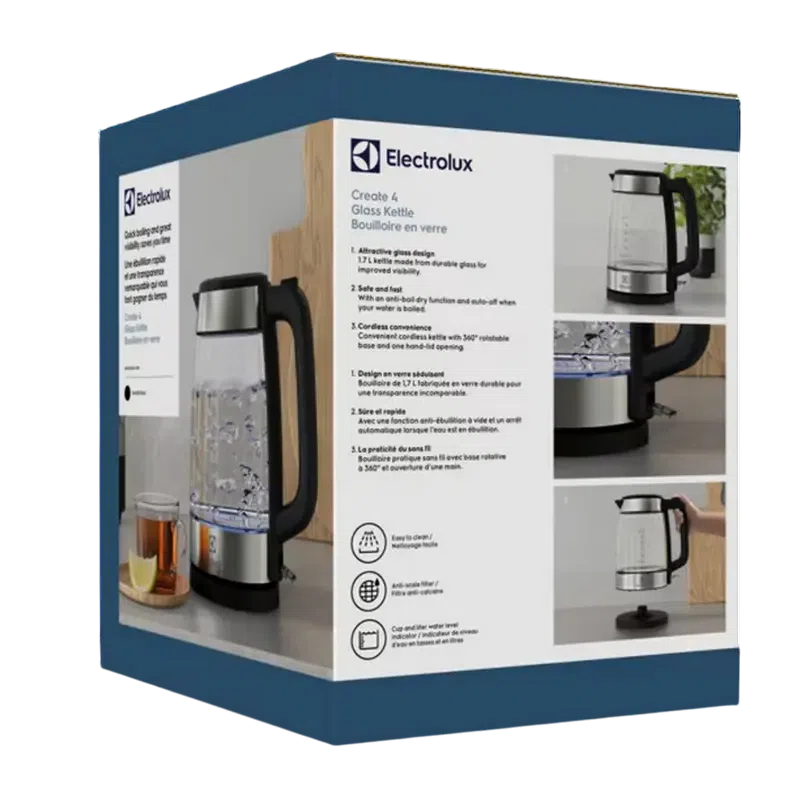 Электрочайник Electrolux E4GK1-4GB, Серебристый 3