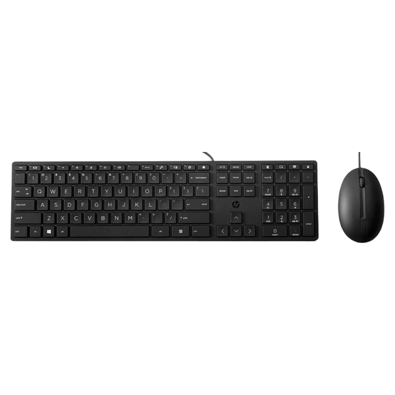 Клавиатура и мышь Hp 320MK, Проводное, Черный