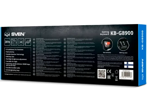 Клавиатура SVEN KB-G8900, Black 5
