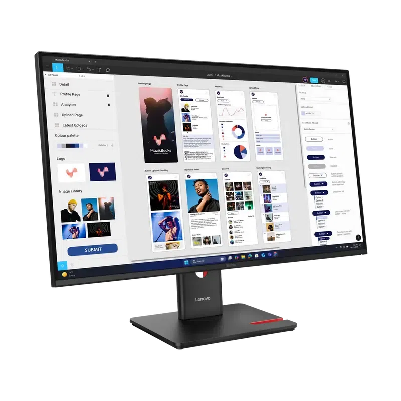 Монитор 31.5" Lenovo T32UD-40, Чёрный 3