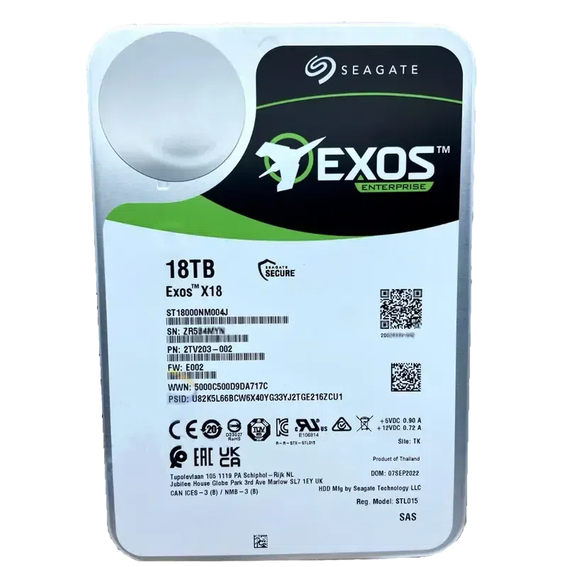 Жесткий диск Seagate Exos X18 ST18000NM000J-FR, 14 TБ, Black 2