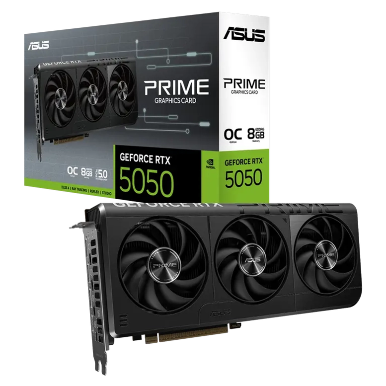 Видеокарта ASUS Prime GeForce RTX 5050 OC, Черный