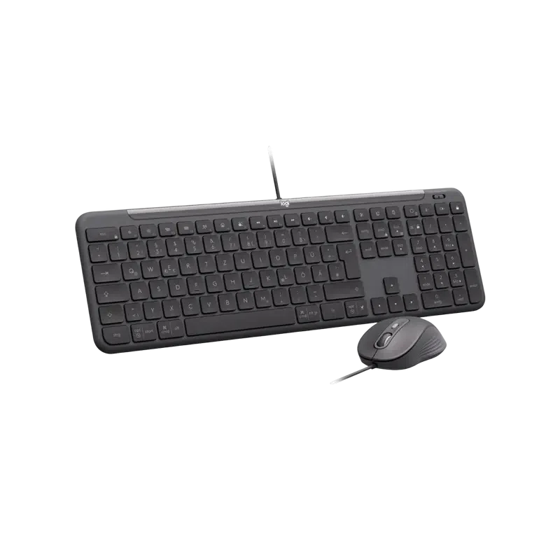 Клавиатура и мышь Logitech Signature Slim MK620, Проводное, Чёрный 3
