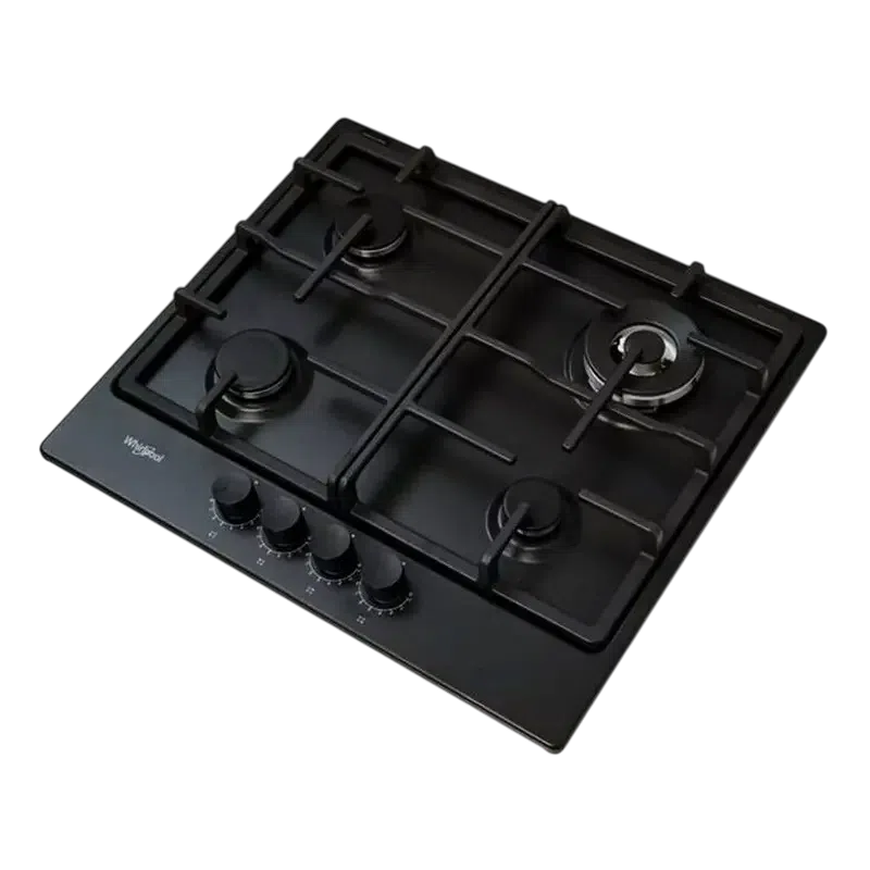 Газовая варочная панель Whirlpool TKRL 661 NB, Black 3