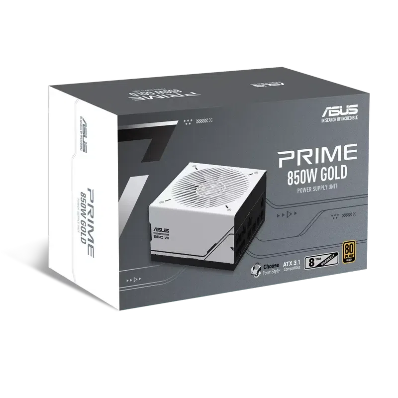 Sursă Alimentare PC ASUS Prime 850W, Alb 9