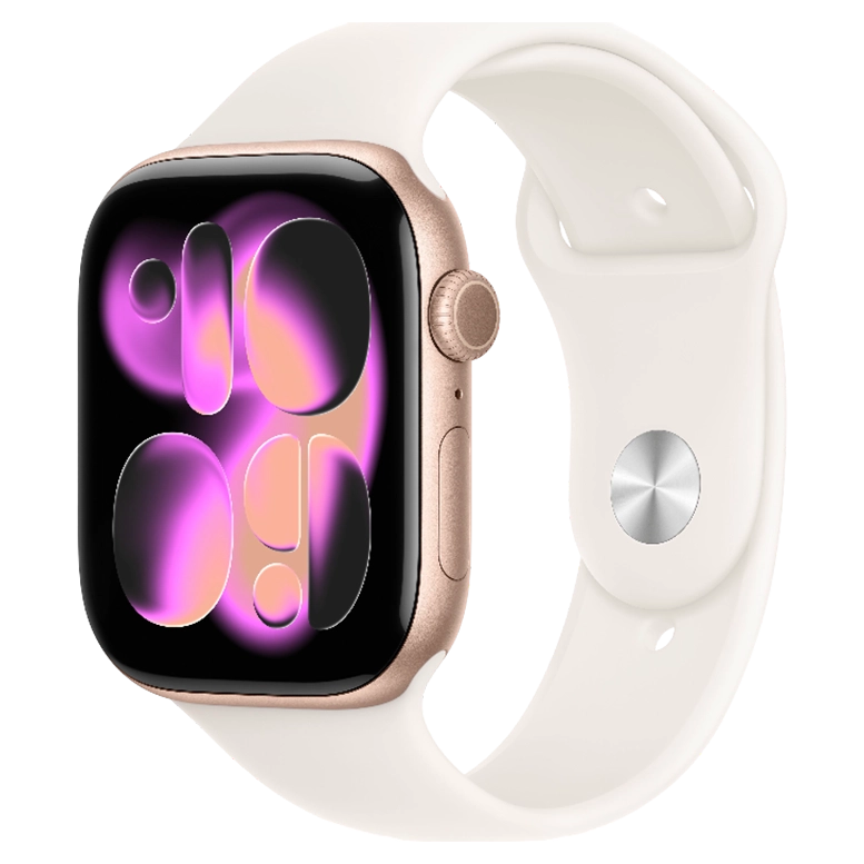 Apple Watch 11 Aluminum GPS Rose Gold Solo Loop Light Blush 46 mm