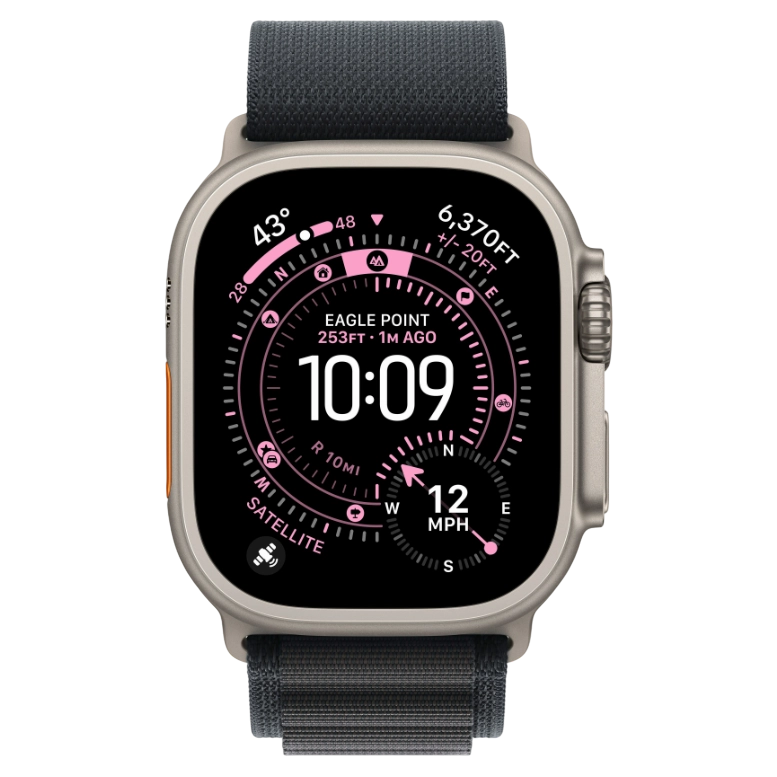 Apple Watch Ultra 3 Natural Alpine Loop Black 2