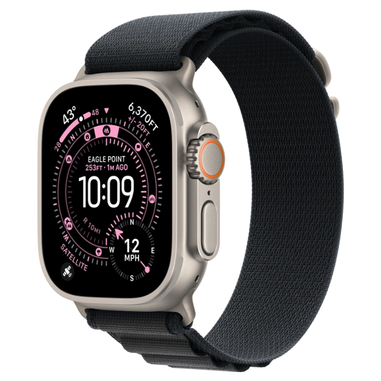 Apple Watch Ultra 3 Natural Alpine Loop Black