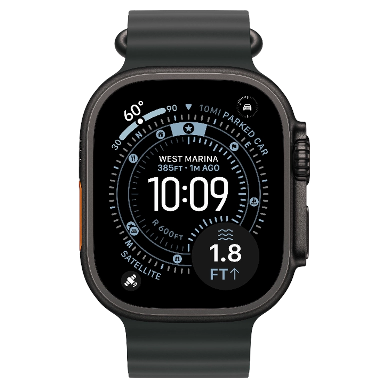 Apple Watch Ultra 3 Black Ocean Band Black 2