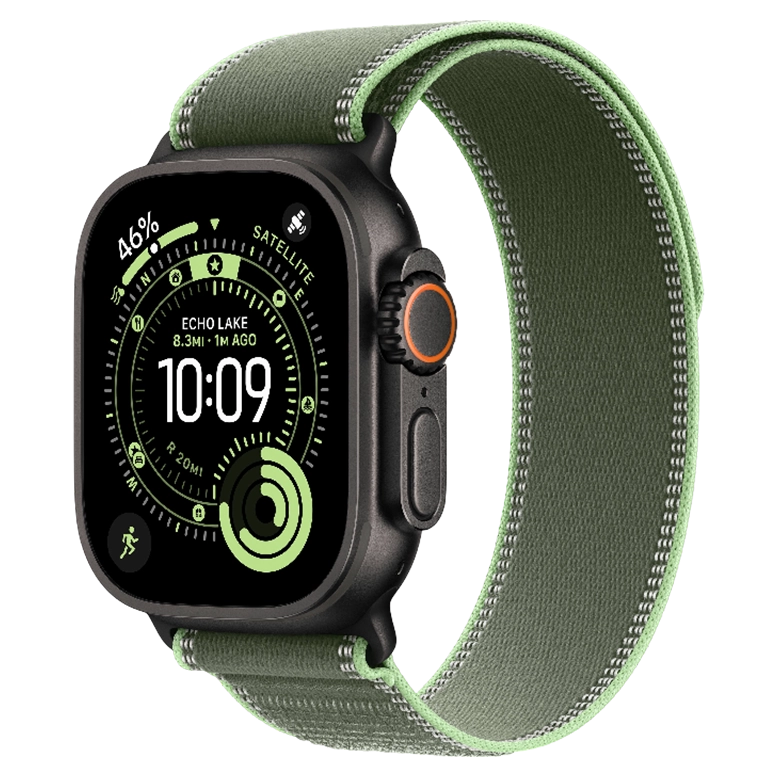 Apple Watch Ultra 3 Black Trail Loop Green/Neon