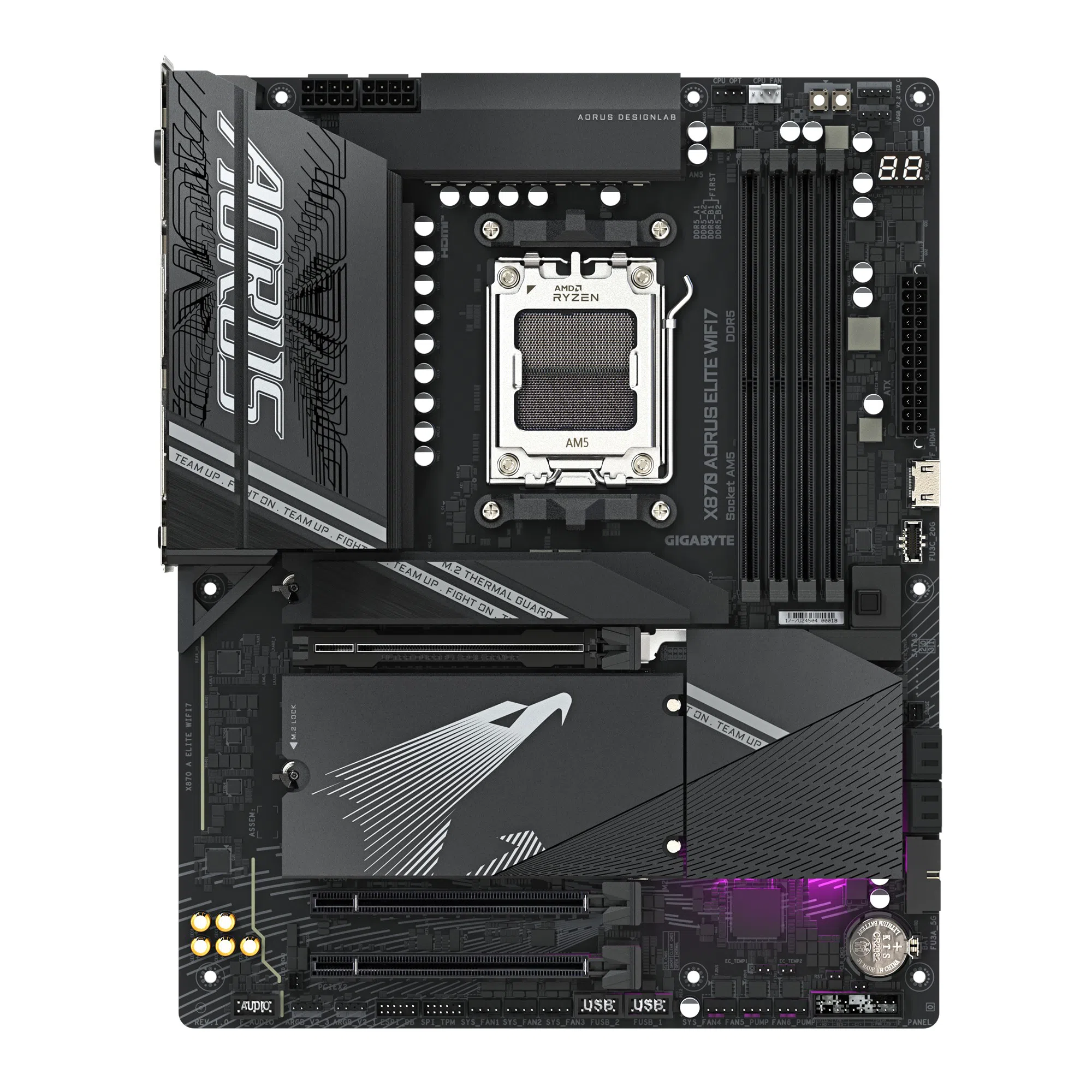 Placa de baza Gigabyte X870 AORUS ELITE WIFI7 AM5 ATX 2