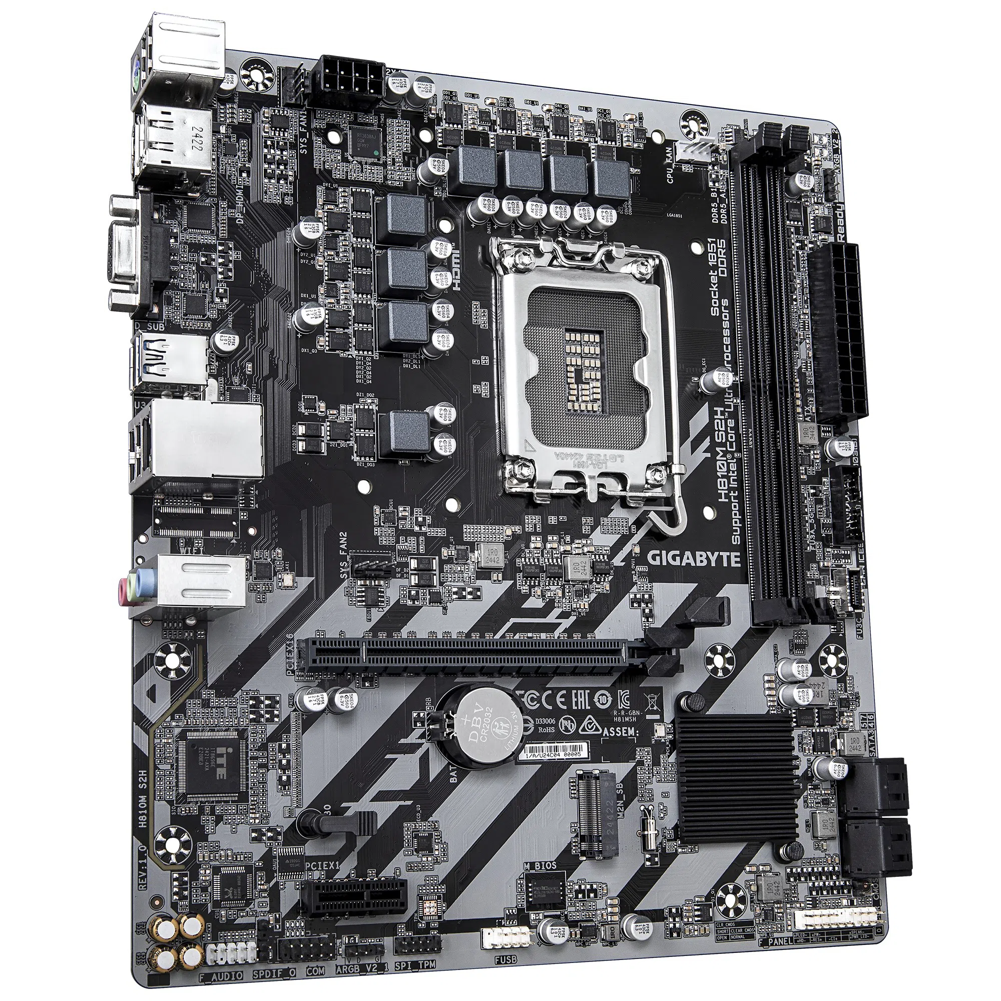 Placă de bază GIGABYTE H810M S2H LGA1851 Micro-ATX 3