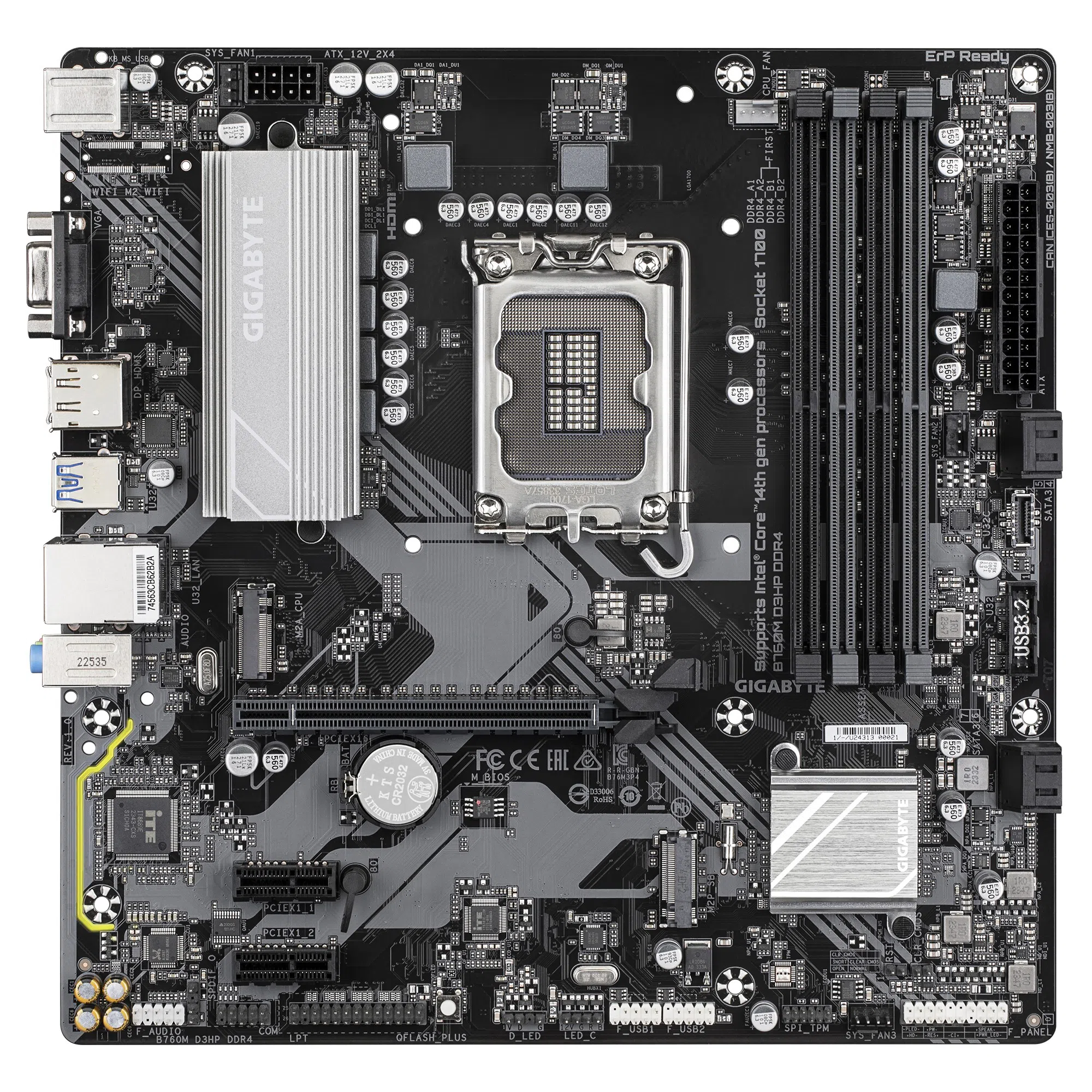 Placa de baza Gigabyte B760M D3HP DDR4 LGA1700 mATX 2