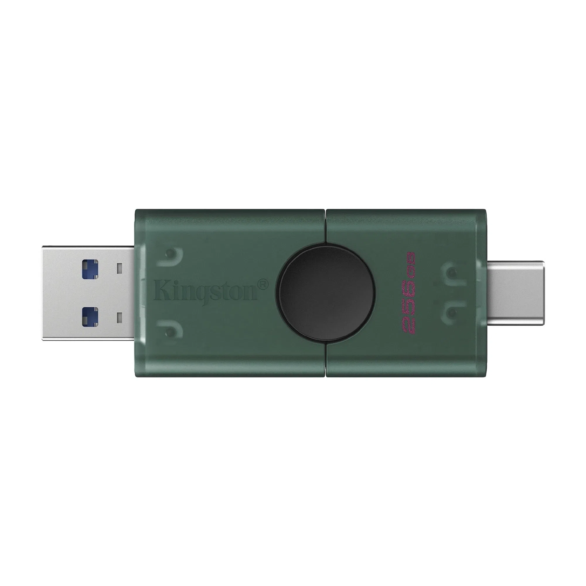 Флеш-накопитель USB-C/A Kingston DataTraveler Duo, 256 ГБ, Turquoise 2