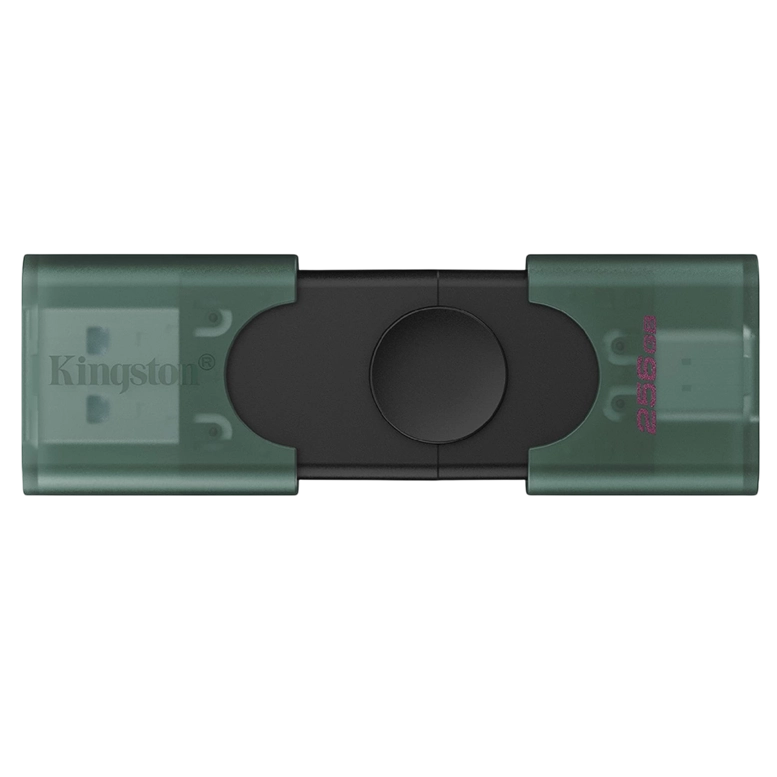 Флеш-накопитель USB-C/A Kingston DataTraveler Duo, 256 ГБ, Turquoise