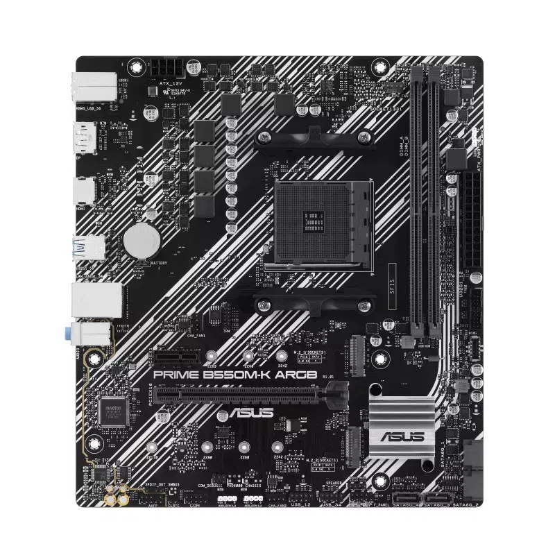 Материнская плата ASUS PRIME B550M-K ARGB, Black 2