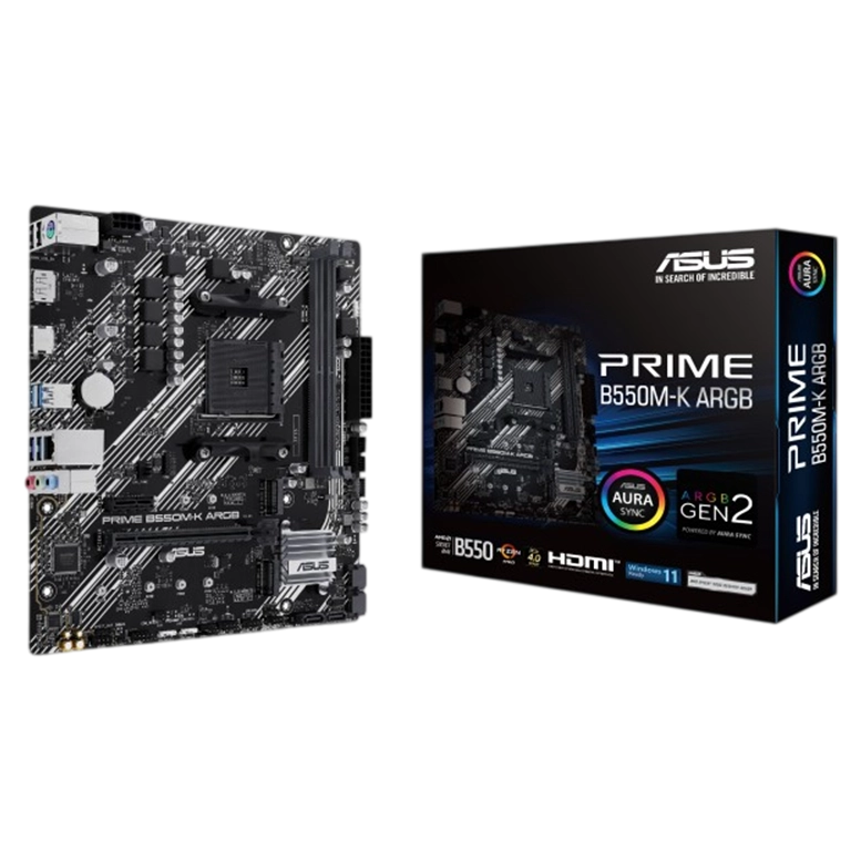 Материнская плата ASUS PRIME B550M-K ARGB, Black
