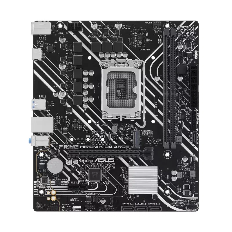 Материнская плата ASUS PRIME H610M-K D4 ARGB, Black 3
