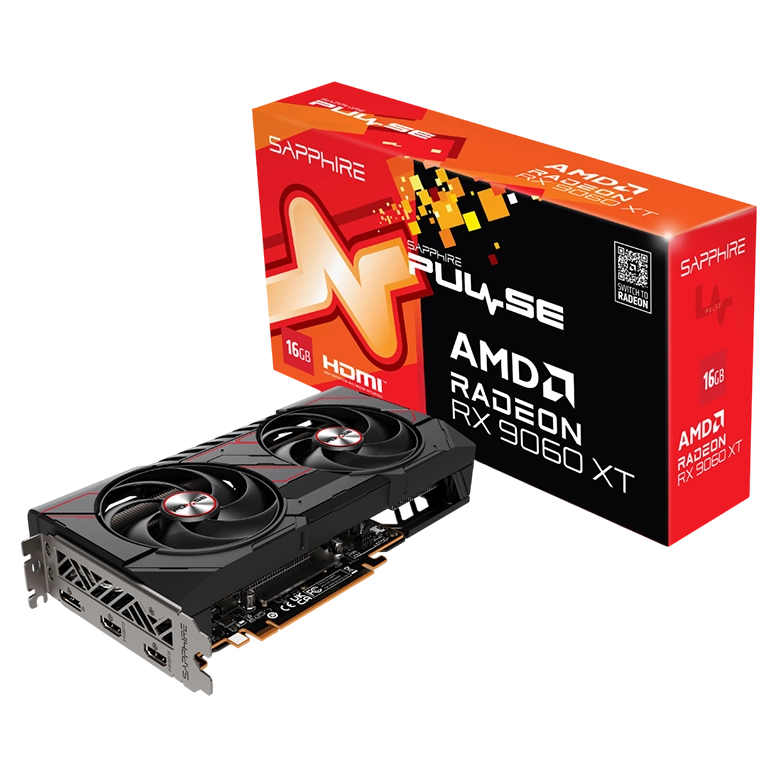 Видеокарта Sapphire PULSE Radeon RX 9060XT OC, Black