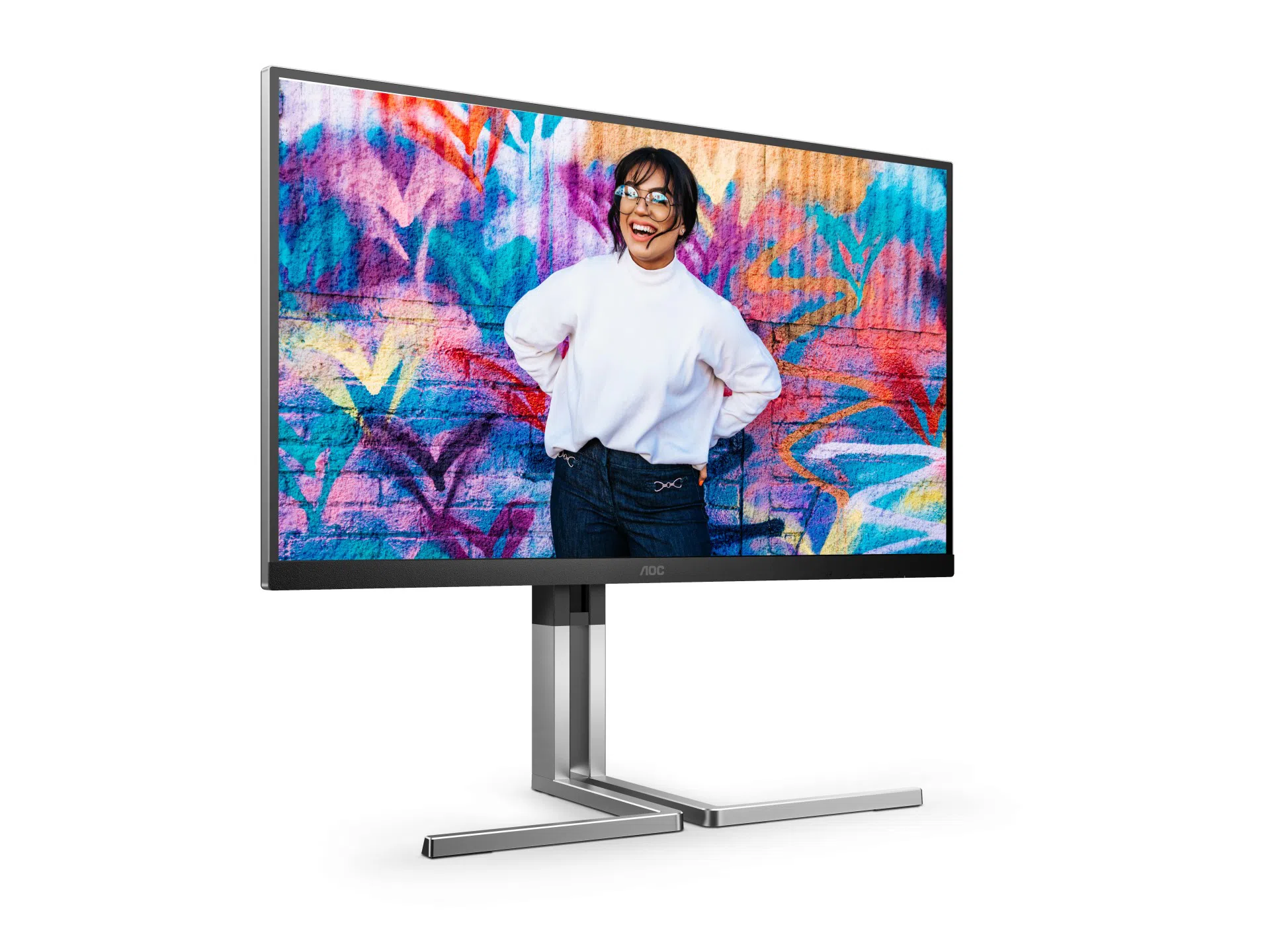 Monitor 27.0" AOC U27U3CV, Black 5