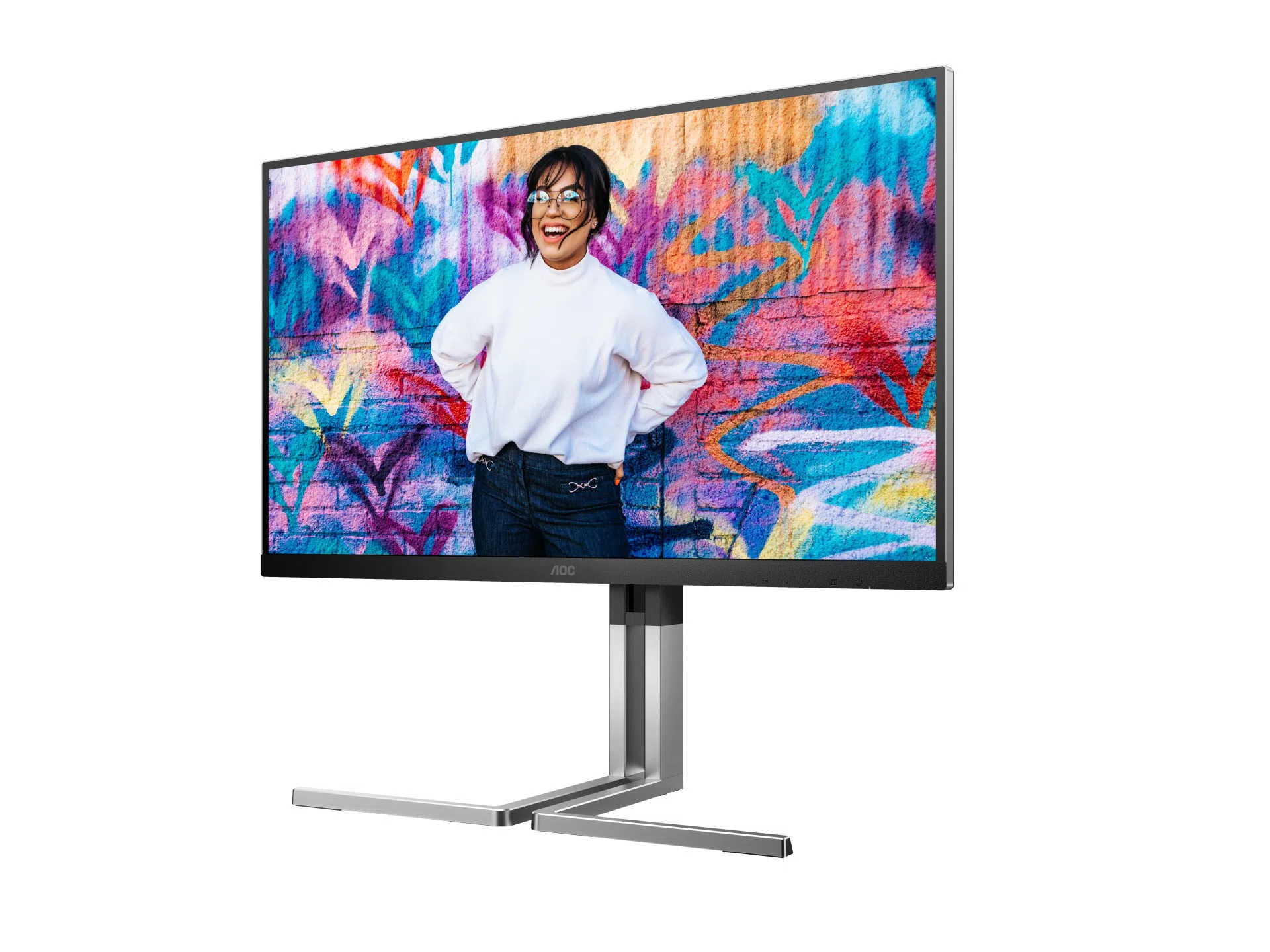 Monitor 27.0" AOC U27U3CV, Black 4