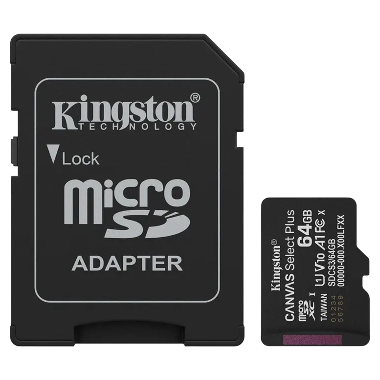 Карта памяти Kingston Canvas Select Plus, 64Гб