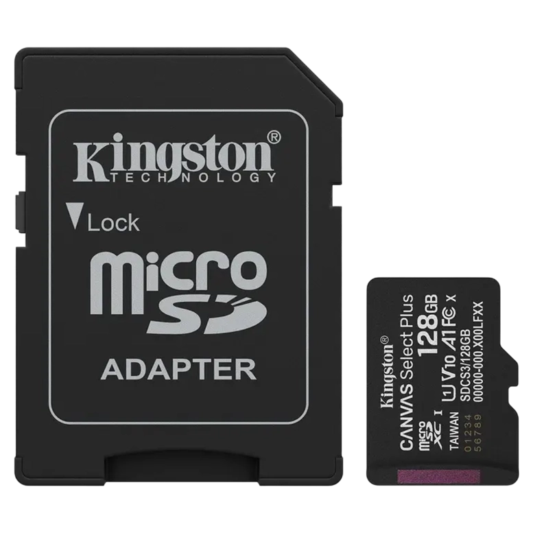 Карта памяти Kingston Canvas Select Plus, 128Гб