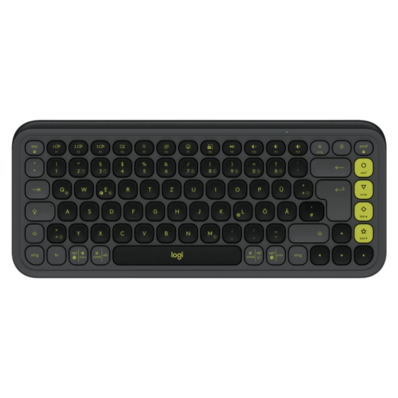 Беспроводная клавиатура и мышь Logitech POP ICON, Graphite/Green 2
