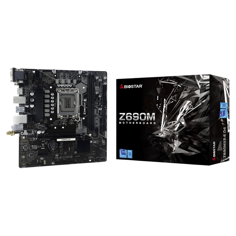 Placa de baza BIOSTAR B690MX2-E D4, Black
