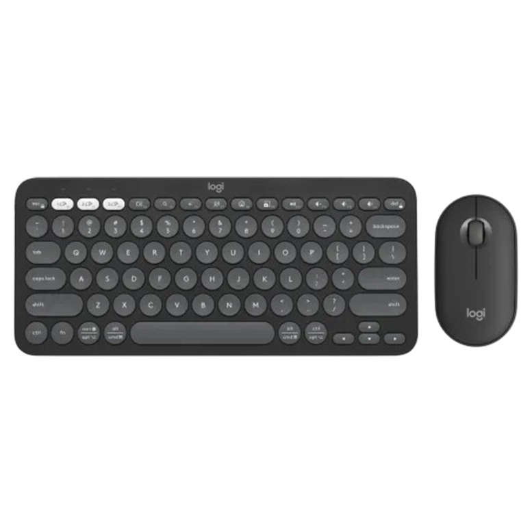 Клавиатура и мышь Logitech Pebble 2, Tonal Graphite