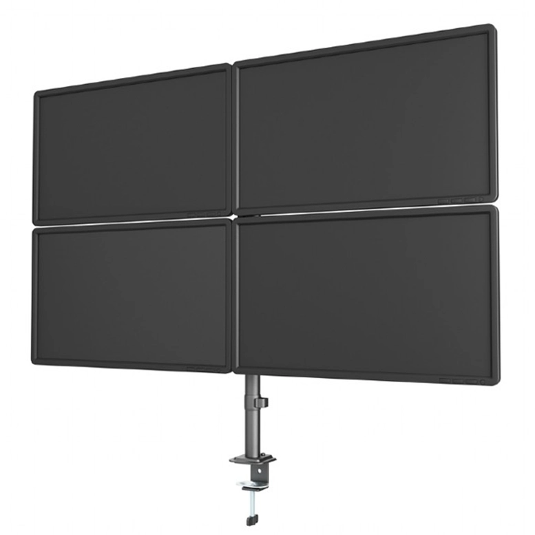 Регулируемый настольный кронштейн для 4 мониторов GEMBIRD GMB-MA-D4-01, Black 2