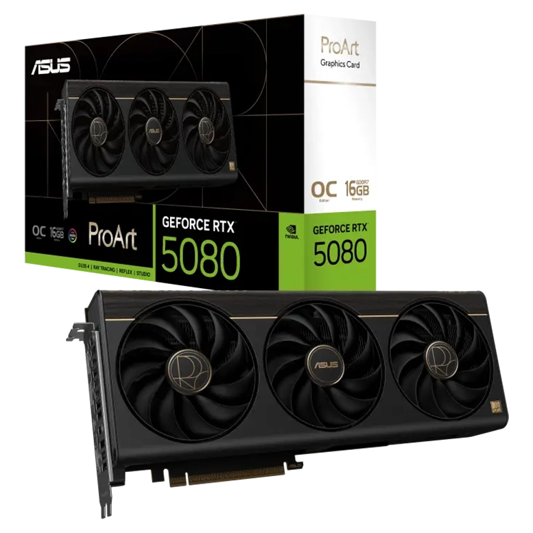 Видеокарта ASUS ProArt GeForce RTX 5080 OC, Черный