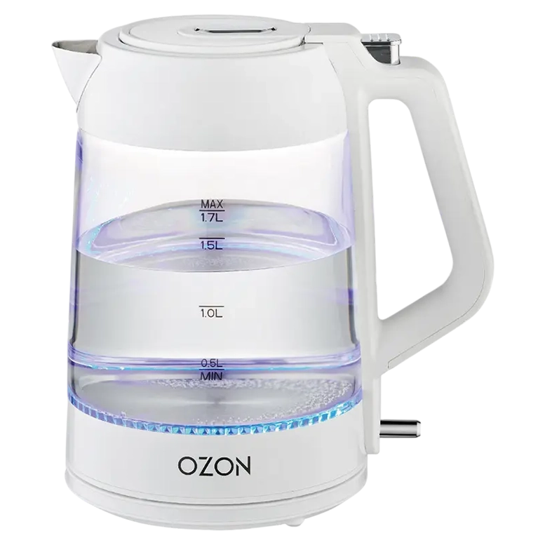 Электрочайник OZON EKC-1705A-GS, Белый
