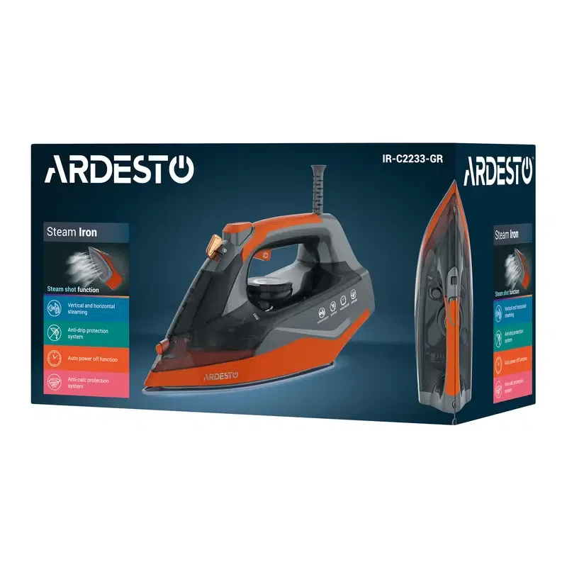 Утюг Ardesto IR-C2233-GR, Black 9