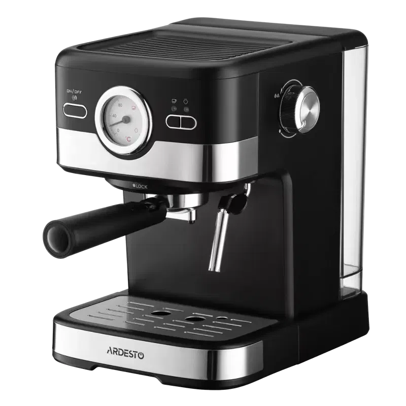 Кофеварка рожковая Ardesto YCM-E16B, Black 3