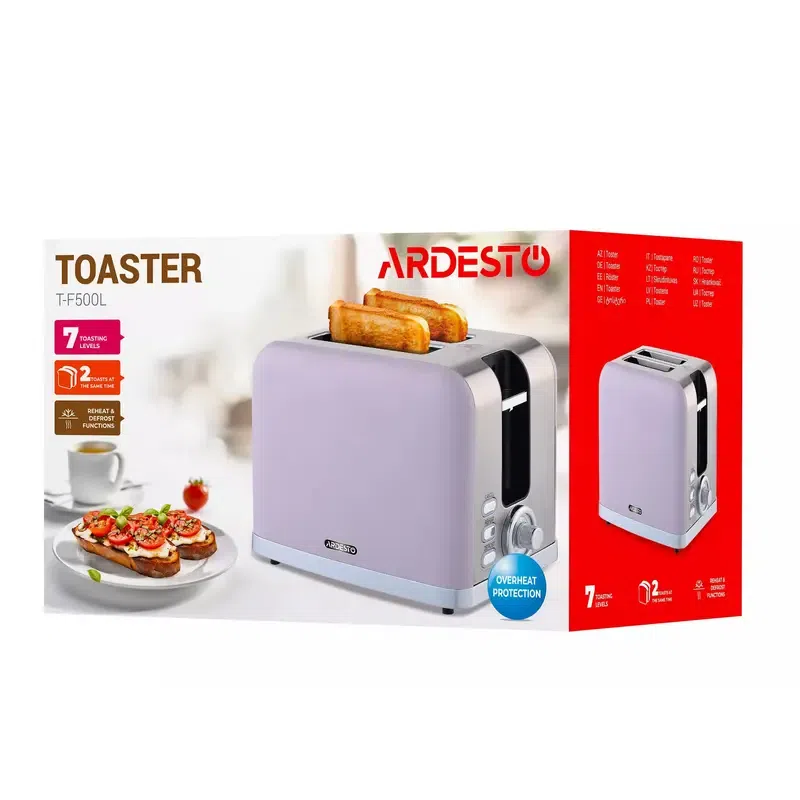 Тостер Ardesto T-F500L, Сиреневый 5