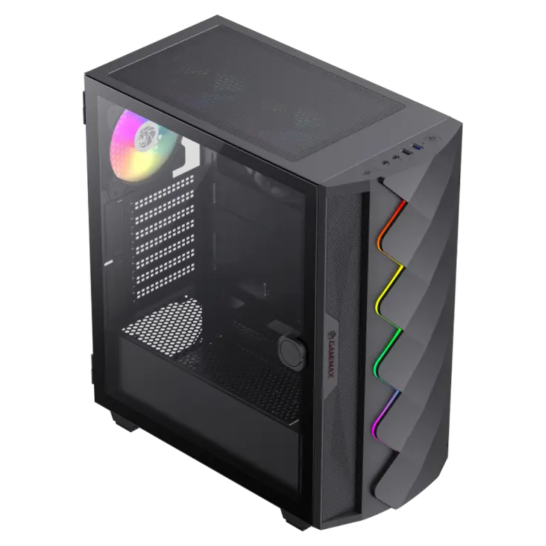 Корпус для ПК Gamemax DIAMOND CP BK Mid-Tower, Черный 4