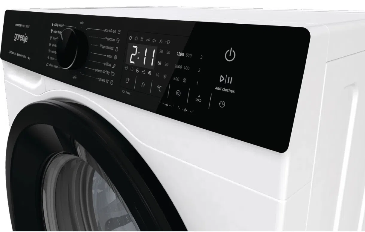 Стиральная машина Gorenje WNHA62SASEU, 6 кг, Белый 4