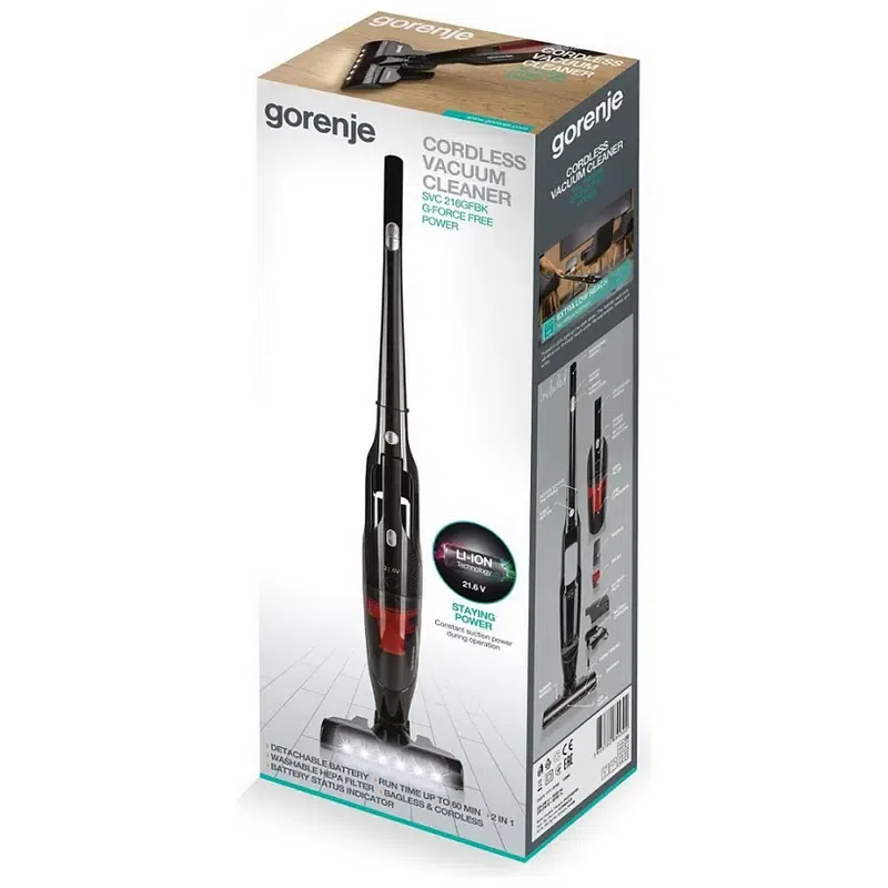 Aspirator Vertical Gorenje SVC216GFBK, Negru 5