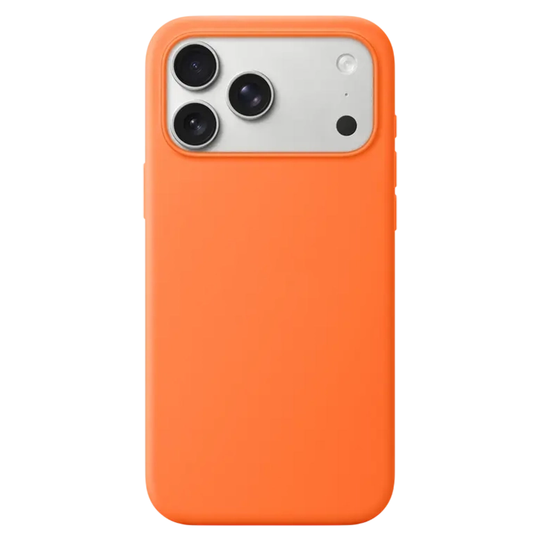 Чехол силиконовый премиум iPhone 17 Pro Max with MagSafe, Оранжевый