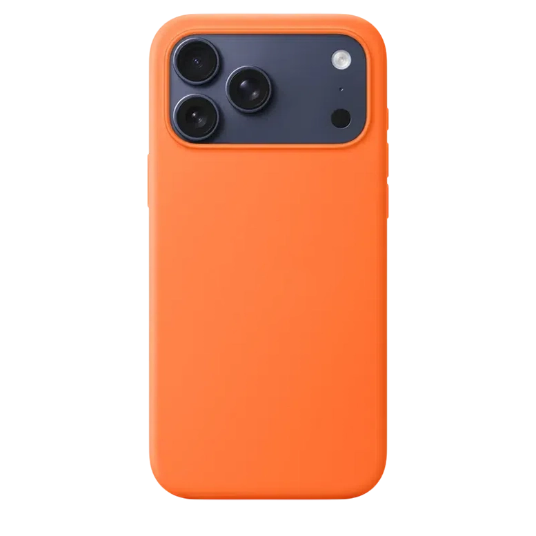 Чехол силиконовый премиум iPhone 17 Pro Max with MagSafe, Оранжевый 2