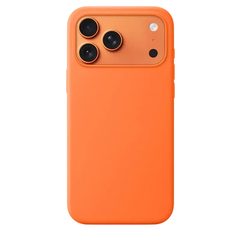 Чехол силиконовый премиум iPhone 17 Pro Max with MagSafe, Оранжевый 3