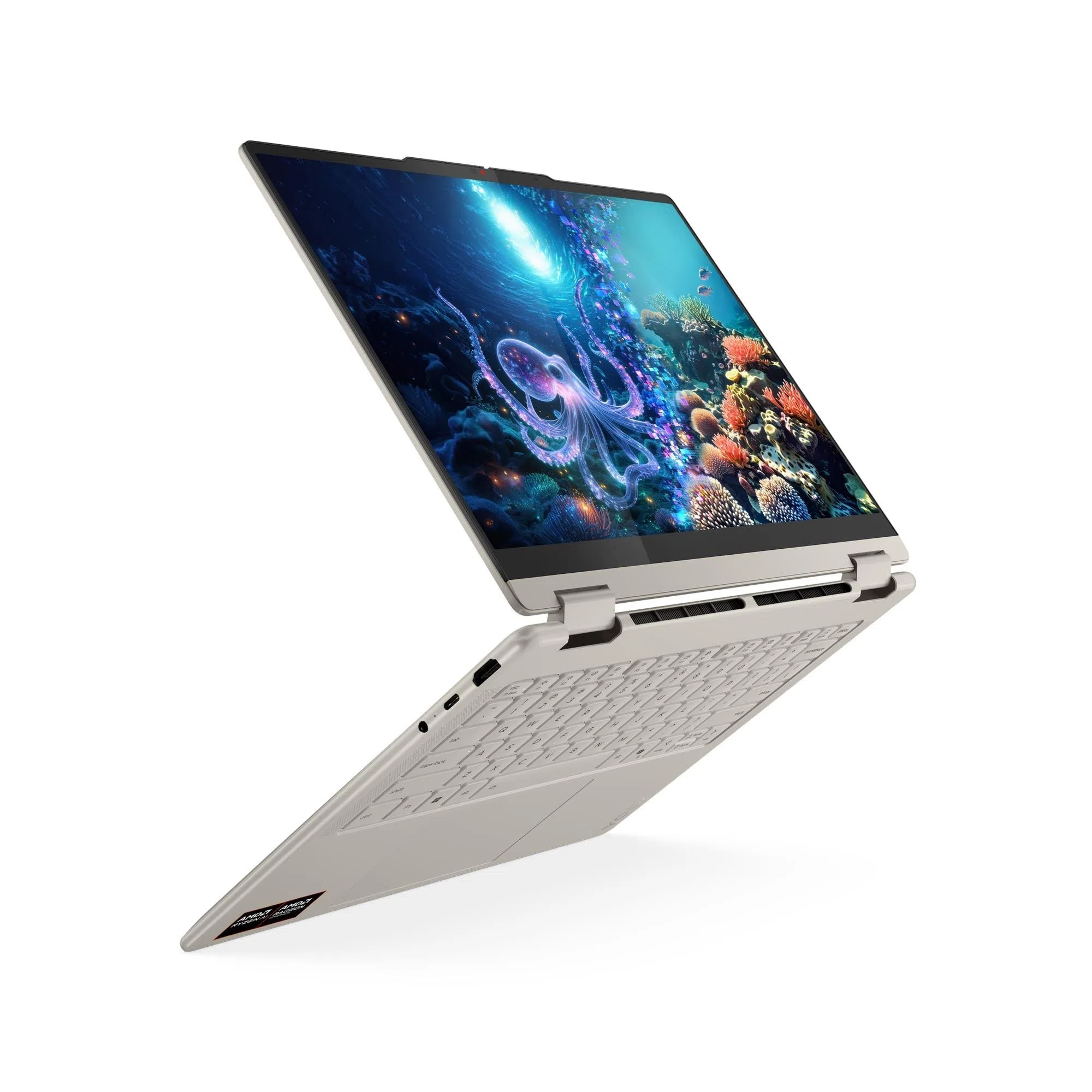 Laptop 14” Lenovo Yoga 7 2-in-1 14AKP10, Seashell/Aluminium 4