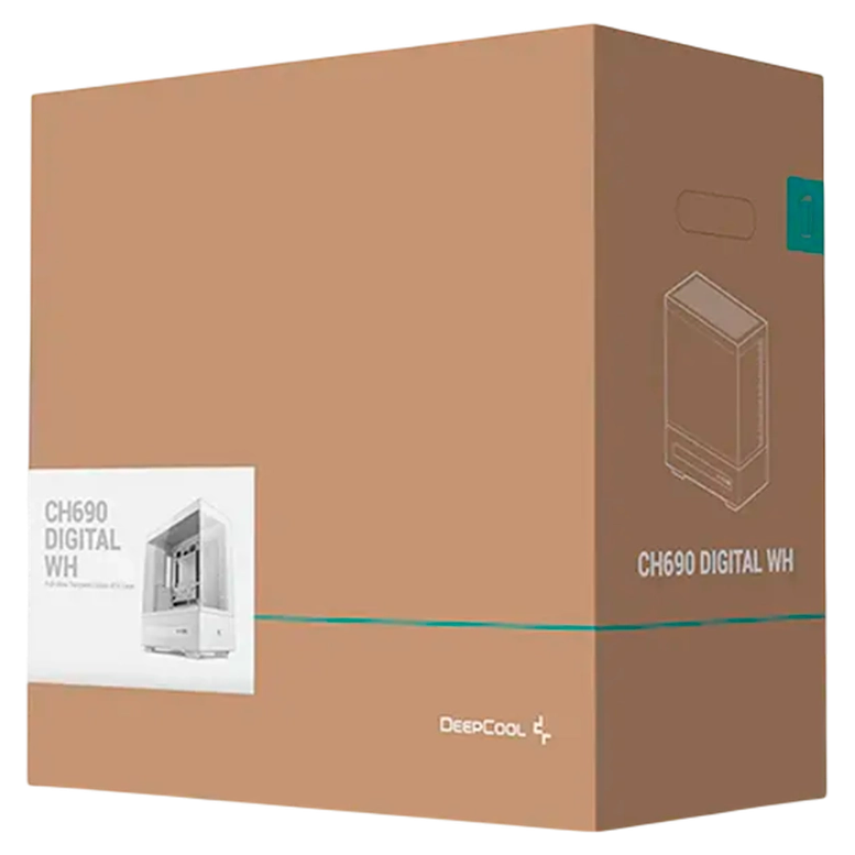 Корпус для ПК Deepcool CH690 Digital WH Mid-Tower, Белый 11