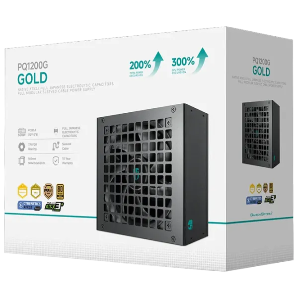 Sursă Alimentare PC Deepcool GamerStorm PQ1200G, Negru 5